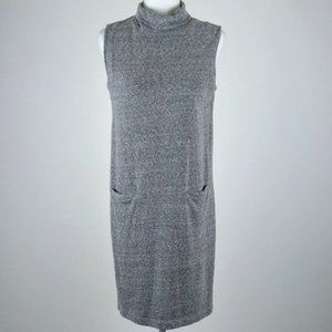 Kenar Grey Short Sleeveless Sweater Dress